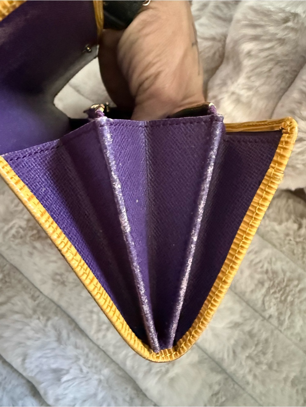 Louis Vuitton Epi Leather Wallet in Yellow - Picture 12 of 13